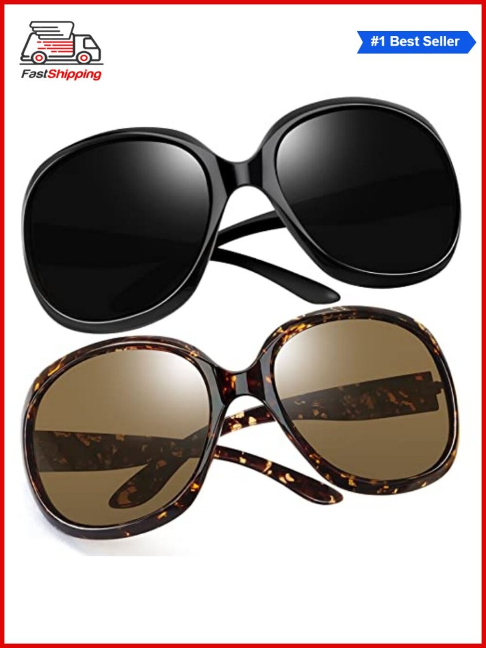 ✨Joopin Oversized Butterfly Sunglasses Polarized UV400 Women's Driving Shades